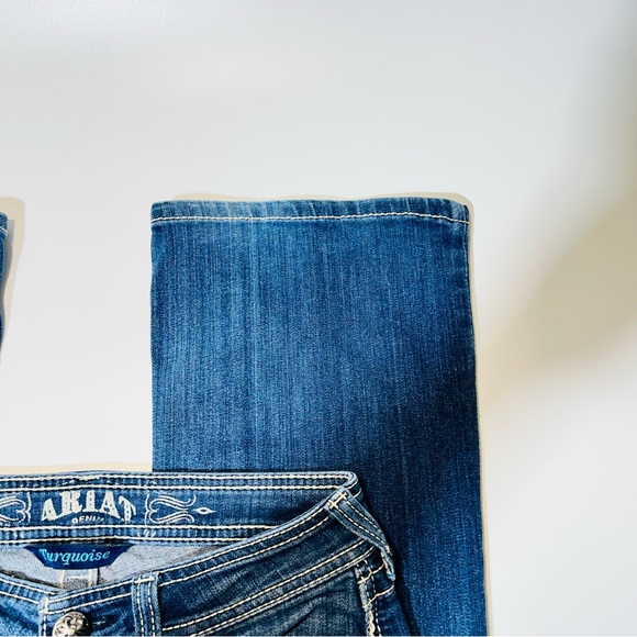Ariat jeans Low Rise Boot cut jeans medium wash stretchy women Size 26 - Picture 6 of 12
